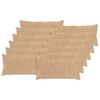 vidaXL Housse de coussin 12 pc HEERLEN Cr&egrave;me 40 x 80 cm