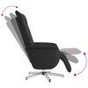vidaXL Fauteuil inclinable avec repose-pieds noir similicuir