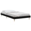 vidaXL Cadre de lit sans matelas noir 100x200 cm bois d'ingénierie