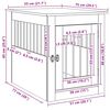 vidaXL Meuble de cage pour chiens sonoma gris 55x75x65 cm