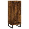 vidaXL Buffet haut Ch&ecirc;ne fum&eacute; 34,5x34x180 cm Bois d'ing&eacute;nierie