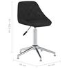 vidaXL Chaises pivotantes &agrave; manger lot de 2 noir similicuir