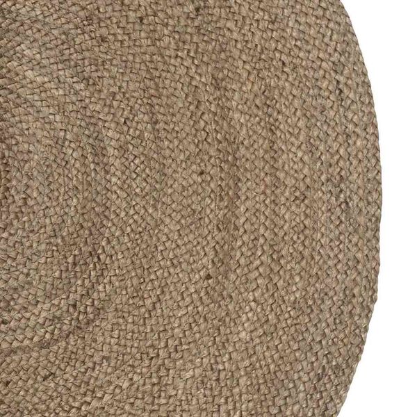 vidaXL Tapis de surface ovale Gris 122 x 183 cm Jute