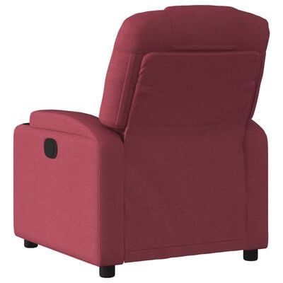 vidaXL Fauteuil inclinable Rouge bordeaux Tissu