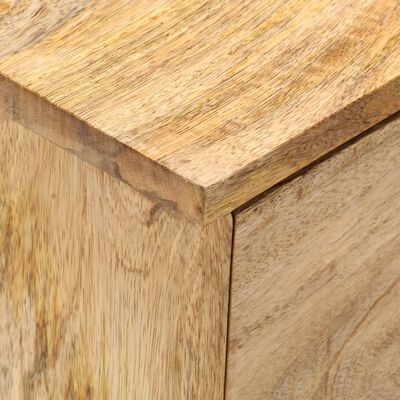 vidaXL Table de chevet 40x35x55 cm Bois de manguier solide