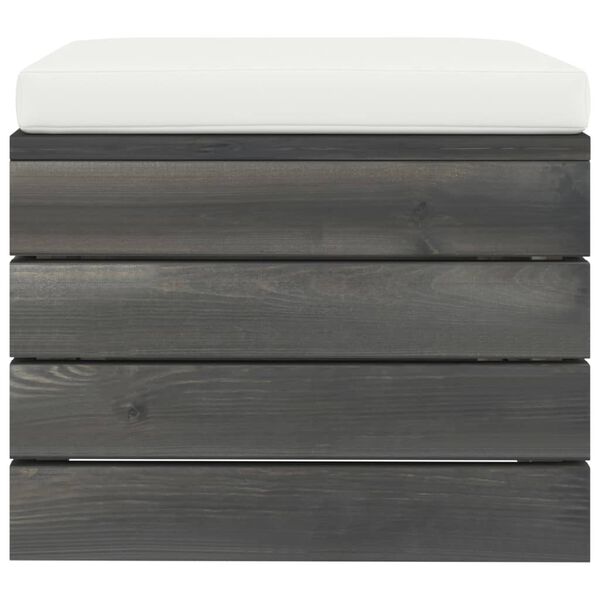 vidaXL Salon palette de jardin 9 pcs avec coussins Bois de pin massif