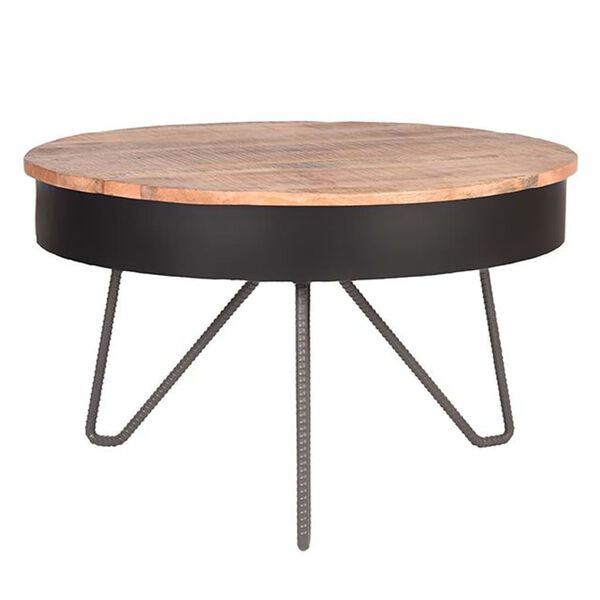 LABEL51 Table basse Saria 80x49 cm noir