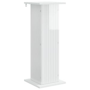 vidaXL Support de Plante Blanc brillant 30,5 x 30 x 80,5 cm