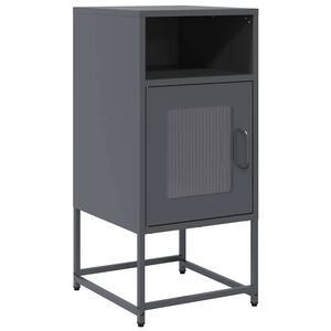 vidaXL Table de chevet anthracite 36x39x78 cm acier lamin&eacute; &agrave; froid