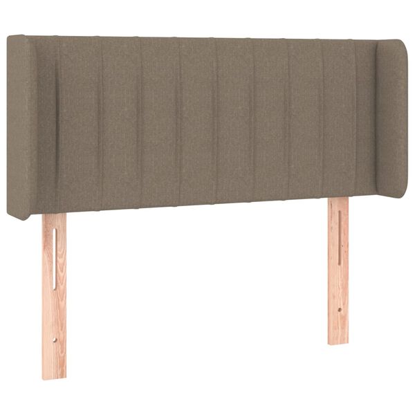 vidaXL T&ecirc;te de lit &agrave; LED Taupe 103x16x78/88 cm Tissu