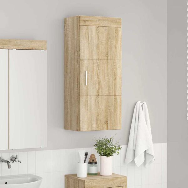 vidaXL Armoire murale de salle de bain avec &eacute;tag&egrave;re TULUM Ch&ecirc;ne Sonoma