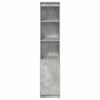 vidaXL Buffet haut gris béton 37,5x35x180 cm bois d'ingénierie