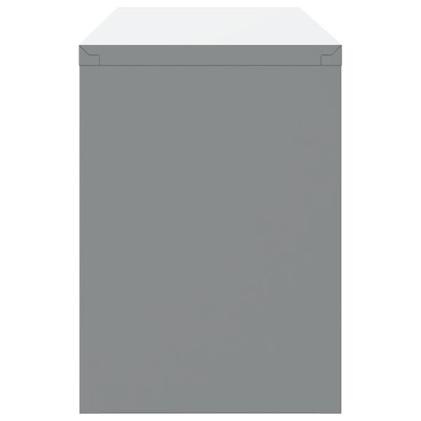 vidaXL Placard de travail 10 pcs Noir Bois d'ing&eacute;nierie et acier