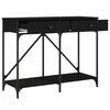 vidaXL Table console noir 100x39x78,5 cm bois d'ing&eacute;nierie