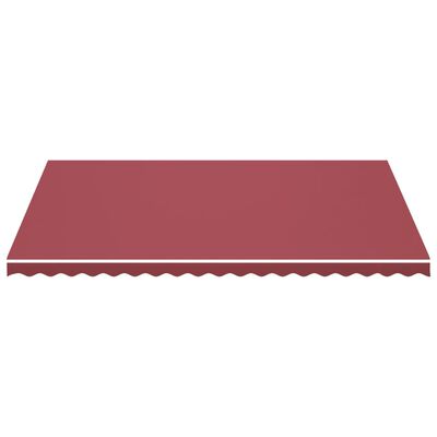 vidaXL Tissu de remplacement pour auvent Bordeaux rouge 5x3,5 m