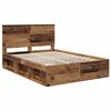 vidaXL Cadre de lit Bois ancien 160 x 200 cm Bois de pin massif