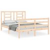 vidaXL Cadre de lit sans matelas 140x190 cm bois massif