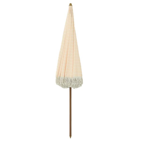 vidaXL Parasol de plage Jaune et blanc 205 x 205 x 210 cm