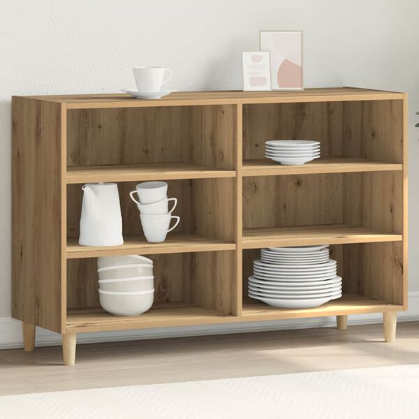 vidaXL Buffet ch&ecirc;ne artisanal 103,5x35x70 cm bois d'ing&eacute;nierie