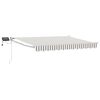 vidaXL Store r&eacute;tractable manuel avec LEDs Gris clair et blanc