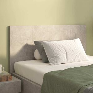 vidaXL T&ecirc;te de lit Gris b&eacute;ton 120x1,5x80 cm Bois d'ing&eacute;nierie