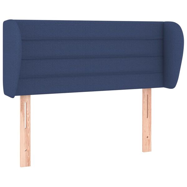 vidaXL T&ecirc;te de lit avec oreilles Bleu 93x23x78/88 cm Tissu