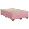 vidaXL Sommier &agrave; lattes de lit avec matelas Rose 120x200 cm Velours