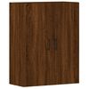 vidaXL Armoires murales 2 pcs ch&ecirc;ne marron bois d'ing&eacute;nierie