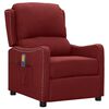 vidaXL Fauteuil de massage Rouge bordeaux Tissu