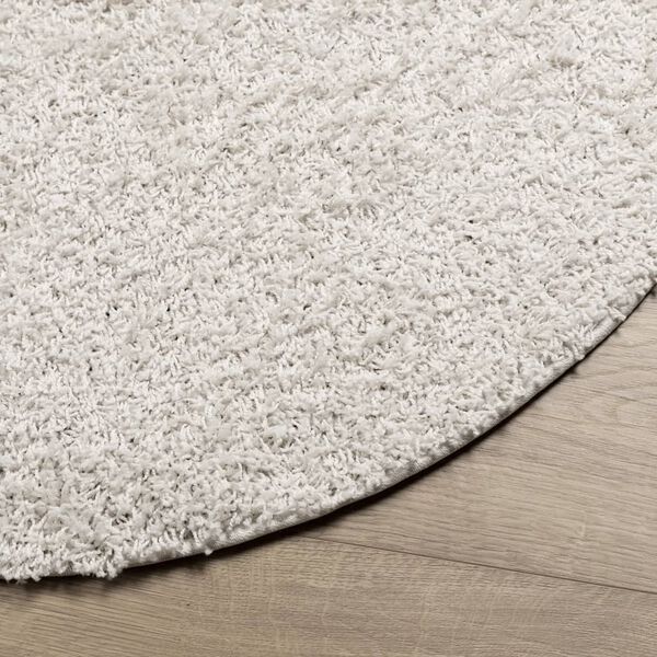 vidaXL Tapis shaggy PAMPLONA poils longs moderne cr&egrave;me &Oslash; 200 cm