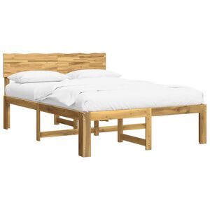 vidaXL Cadre de lit double avec t&ecirc;te de lit ROSTOCK Blanc 120 x 200 cm