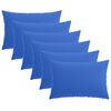 vidaXL Housse de coussin 6 pcs HEERLEN Bleu royal 40 x 60 cm Polyester