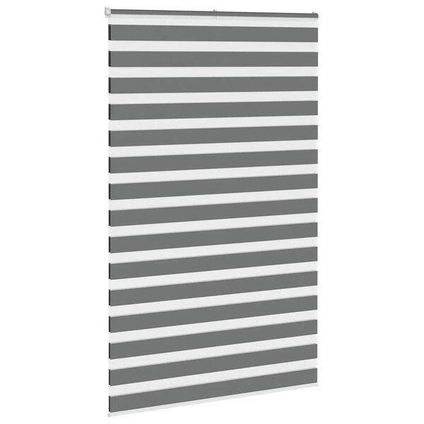vidaXL Store zèbre gris foncé largeur du tissu 135,9 cm polyester