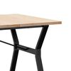 vidaXL Table &agrave; manger cadre en Y 180x90x75,5 cm bois pin massif acier