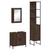vidaXL Ensemble de meubles de salle de bain 3 pcs Ch&ecirc;ne marron
