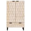 vidaXL Haut Armoire avec tiroir Finition Lavage Blanc 60 x 33 x 100 cm