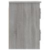 vidaXL Table de chevet murale sonoma gris 41,5x36x53 cm