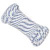 vidaXL Corde utilitaire polyvalente 4 mm 50 m Blanc et bleu PP