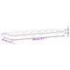 vidaXL Coussins de banc de jardin lot de 2 rose 200x50x7 cm tissu