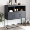 vidaXL Buffet anthracite 100,5x39x107 cm acier
