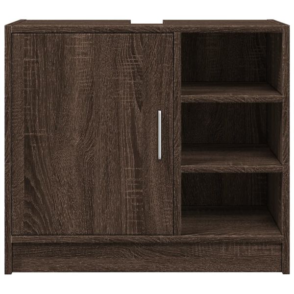 vidaXL Armoire d'&eacute;vier ch&ecirc;ne marron 63x29x55 cm bois d'ing&eacute;nierie