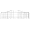 vidaXL Panier de gabions arqu&eacute; 200x30x40/60 cm Fer galvanis&eacute;