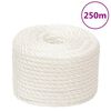 vidaXL Corde de travail Blanc 14 mm 250 m polypropyl&egrave;ne
