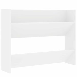 vidaXL Armoire &agrave; chaussures murale Blanc 80x18x60 cm Agglom&eacute;r&eacute;