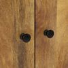 vidaXL Buffet haut avec tiroir 60x33x100cm bois massif manguier et fer