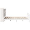 vidaXL Lit biblioth&egrave;que sans matelas blanc 135x190 cm bois pin massif