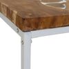 vidaXL Table basse Teck Résine 110x60x40 cm