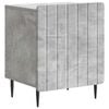 vidaXL Cabinet de chevet Gris b&eacute;ton 43 x 34,5 x 52 cm