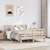 vidaXL Cadre de lit avec t&ecirc;te de lit sans matelas 160x200 cm