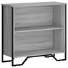 vidaXL Biblioth&egrave;que sonoma gris 80x31x74,5 cm bois d'ing&eacute;nierie